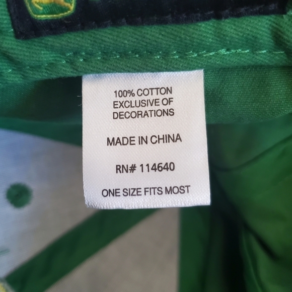 John Deere Green Yellow Baseball Hat Cap Nothing Runs Like A Deere - Picture 12 of 13